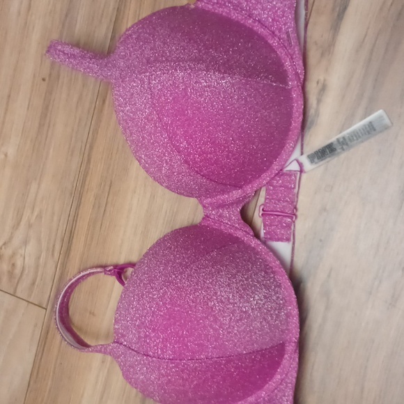 VICTORIAS Secret Pink Shimmer Bikini with skirt - Picture 2 of 5